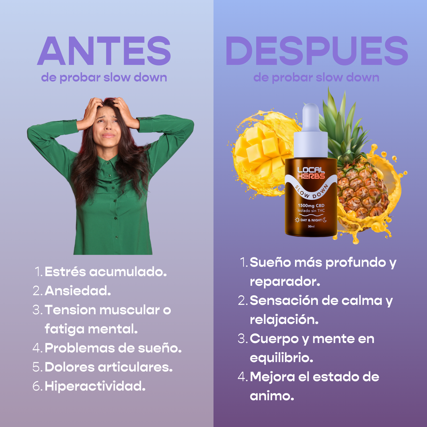 Gotas Relajantes Slow Down 30ml