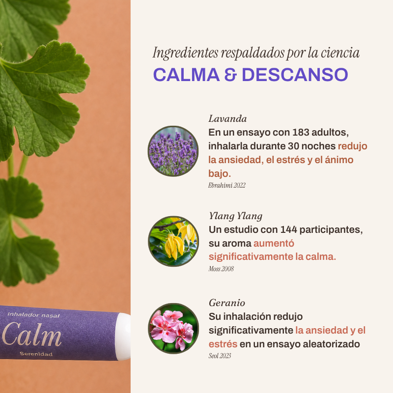 Inhalador Calm de Aceites Esenciales